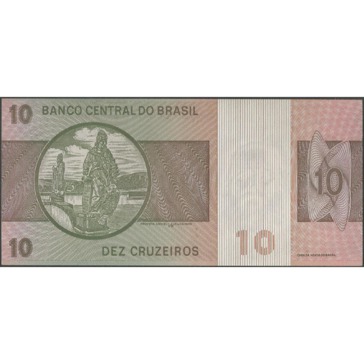 Brasil 10 Cruzeiros ND1979 P193c reverso