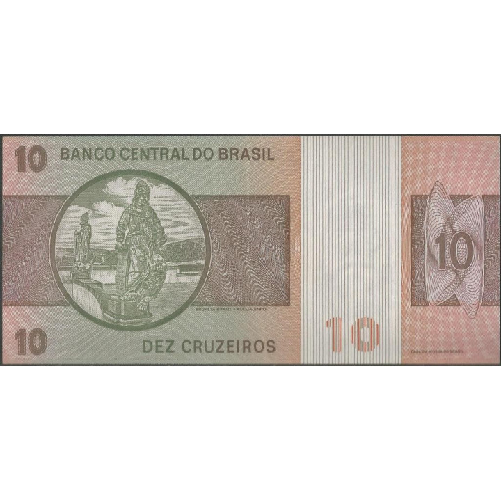 Brasil 10 Cruzeiros ND1980 P193e reverso