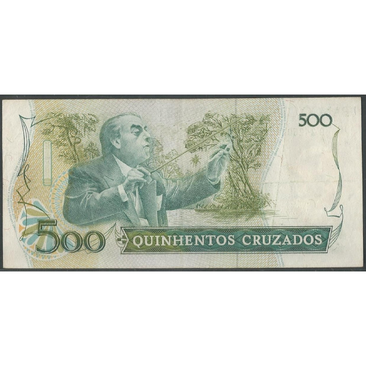 Brasil 500 Cruzados ND1987 P212b reverso