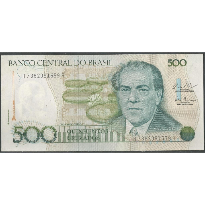 Brasil 500 Cruzados ND1987 P212c