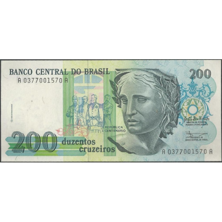 Brasil 200 Cruzeiros ND1990 P229