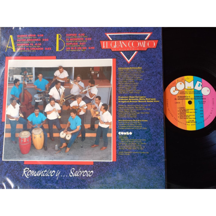 El Gran Combo De Puerto Rico - Romantico y...Sabroso - Colombia 1988 reverso