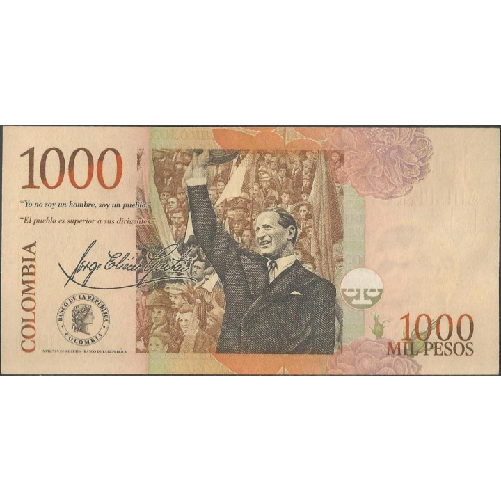 Billete de 1.000 Pesos 2 Mar 2005 BGW439h reverso