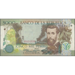 Billete de 5.000 Pesos 21 Ago 2009 BGW542