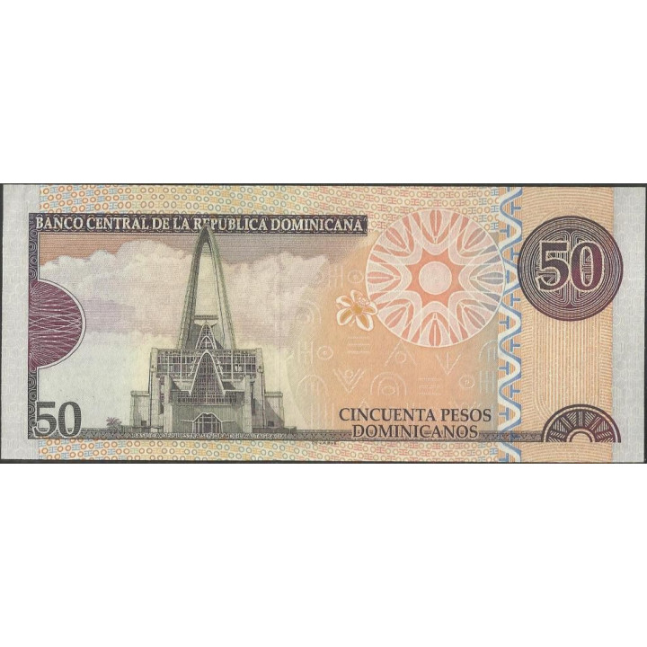 Rep. Dominicana 50 Pesos 2011 P183b reverso