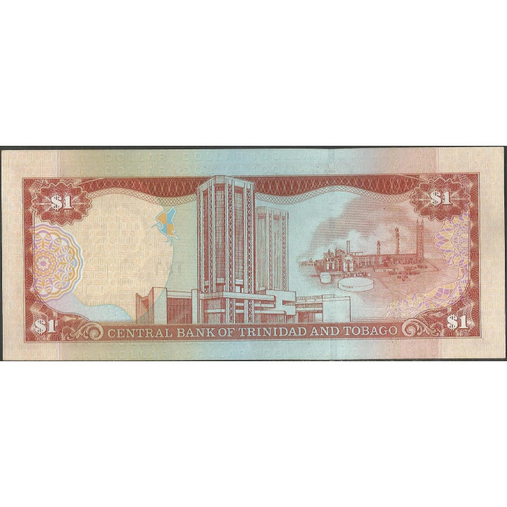 Trinidad y Tobago 1 Dollar 2002 P41 reverso