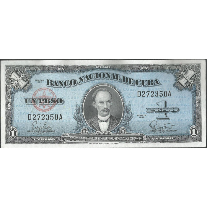Cuba 1 Peso 1960 P77b