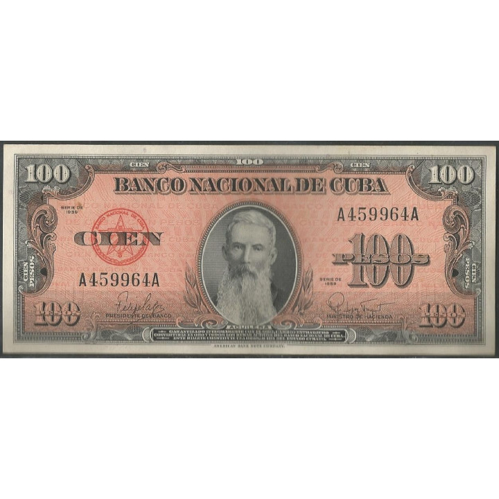 Cuba 100 Pesos 1959 P93a