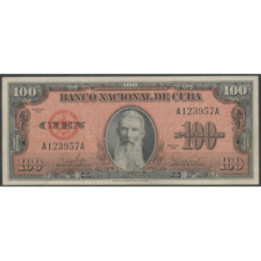 Cuba 100 Pesos 1959 P93a