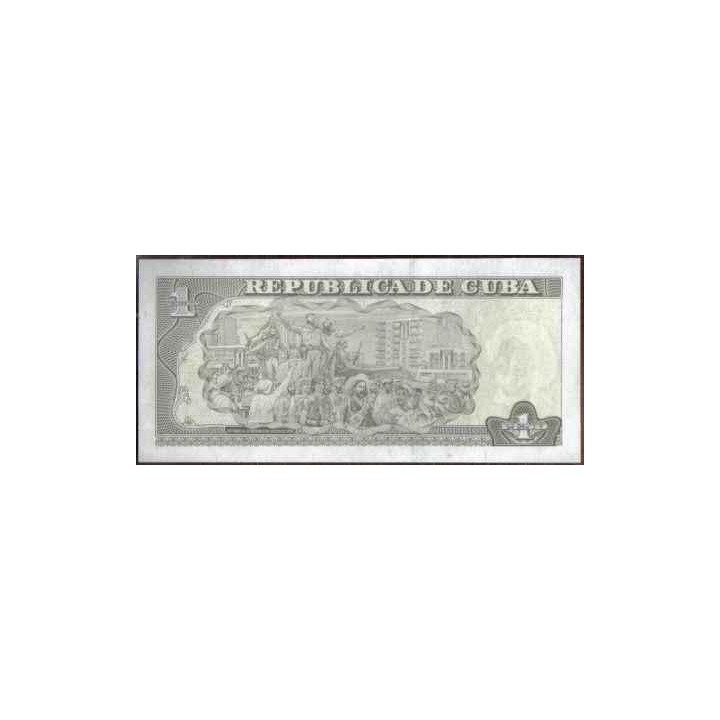 Cuba 1 Peso 2009 P121i reverso