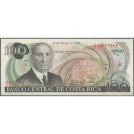 Costa Rica 100 Colones 18 Feb 1987 P248b