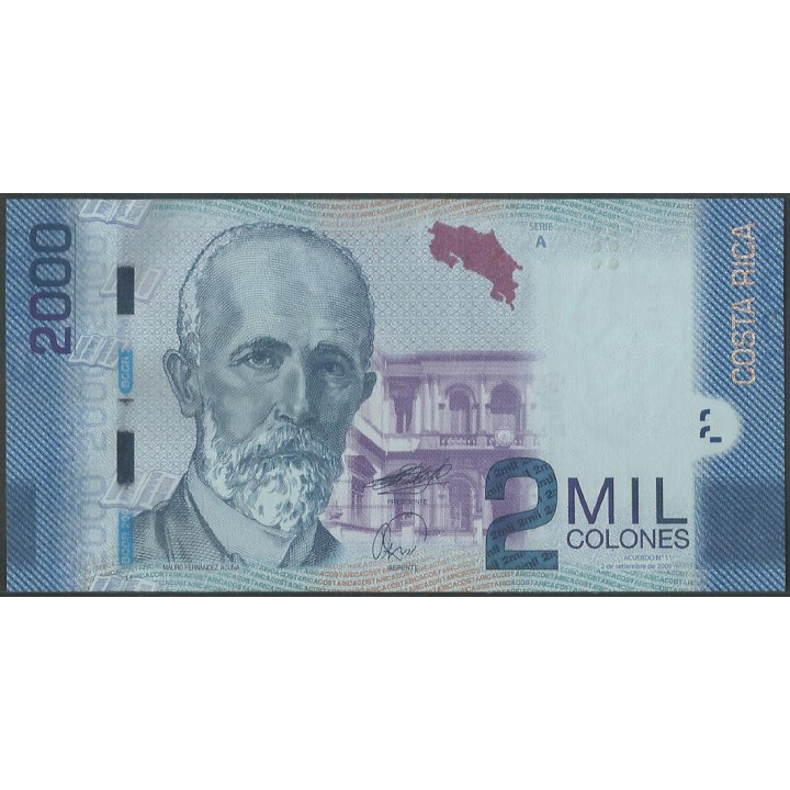 Costa Rica 2.000 Colones 2 Sep 2009 P275b