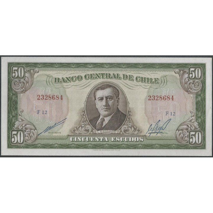 Chile 50 Escudos ND1962-75 P140b