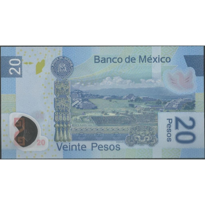 Mexico 20 Pesos 3 May 2010 Serie NA P122l reverso