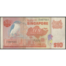 Singapur 10 Dollars ND1979 P11a