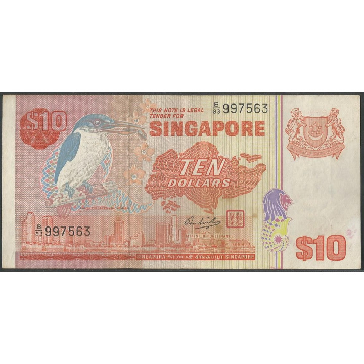 Singapur 10 Dollars ND1979 P11a