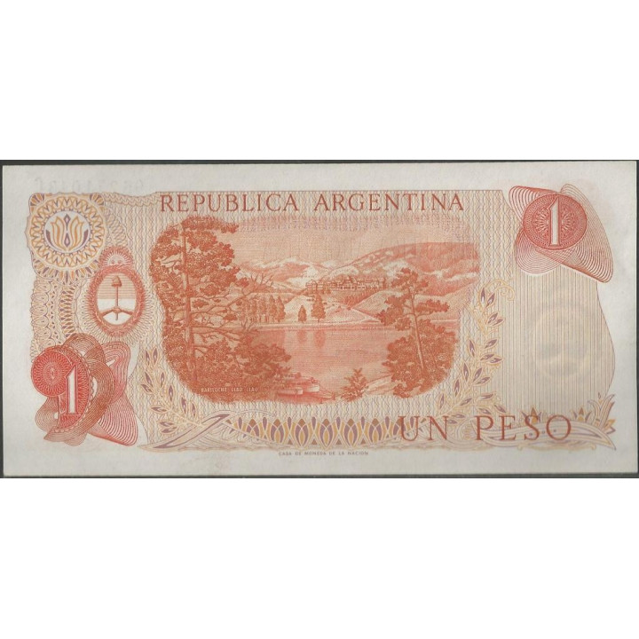 Argentina 1 Peso ND1970-3 Serie C P287 reverso