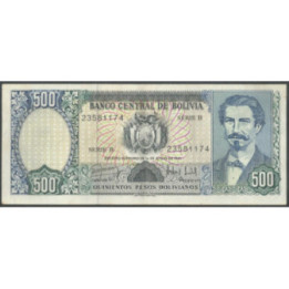 Bolivia 500 Pesos Bolivianos 1 Jun 1981 B P166a