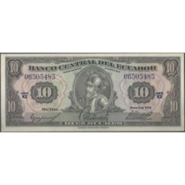 Ecuador 10 Sucres 2 Ene 1974 KZ P101Ab
