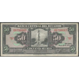 Ecuador 50 Sucres 20 May 1971 TN P104b
