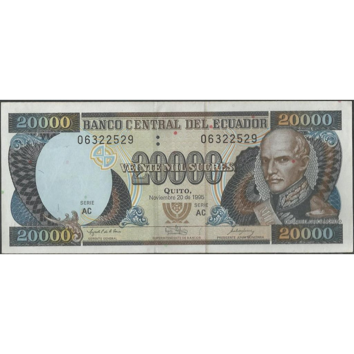 Ecuador 20.000 Sucres 20 Nov 1995 AC P129a