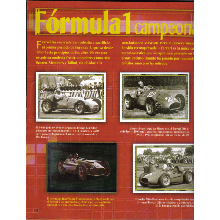 Automovilismo - Ferrari Panini 2004 reverso