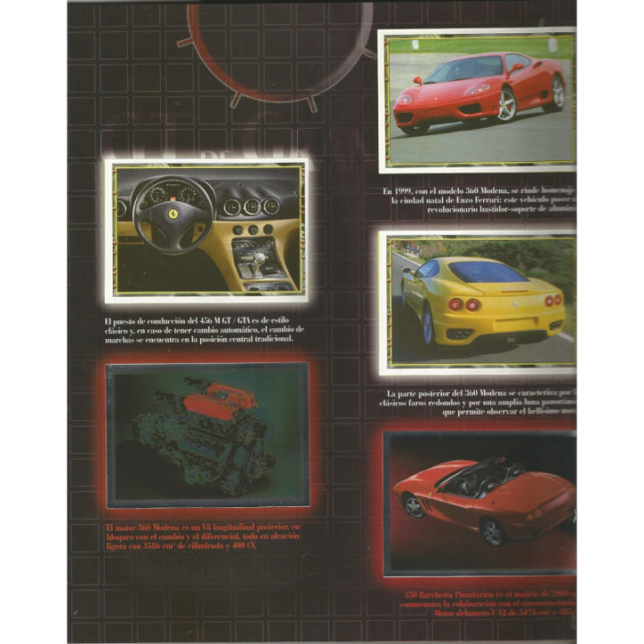 Automovilismo - Ferrari Panini 2004 reverso