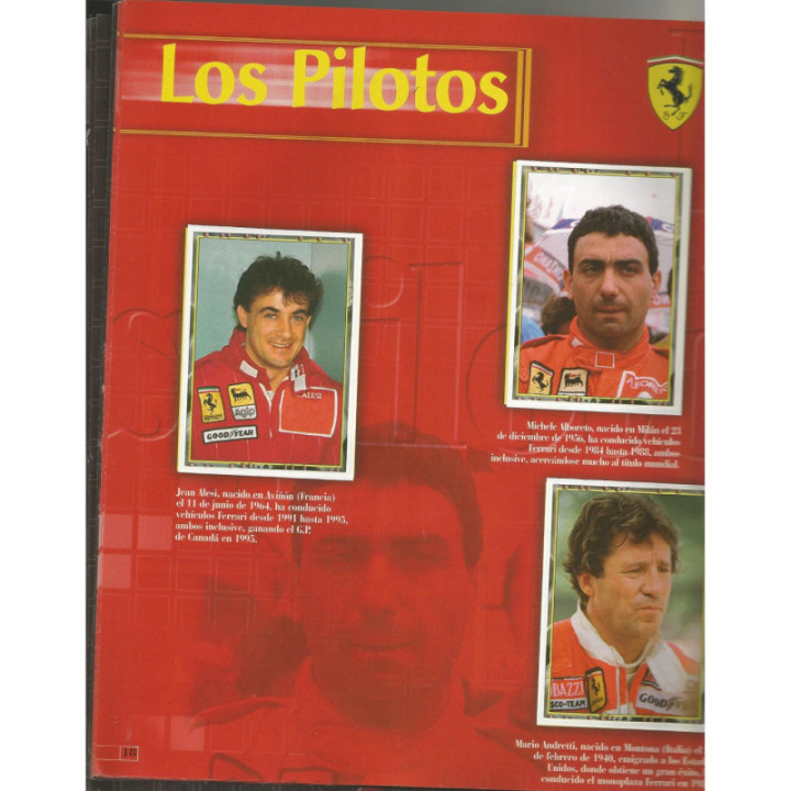 Automovilismo - Ferrari Panini 2004 reverso