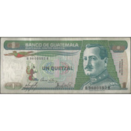 Guatemala 1 Quetzal 9 Ene 1985 P66