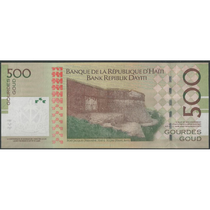 Haiti 500 Gourdes 2008 P277c reverso