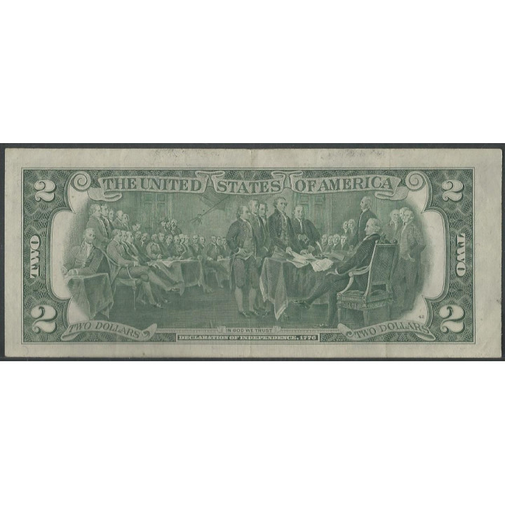 Estados Unidos 2 Dollars 1976 B P461 reverso