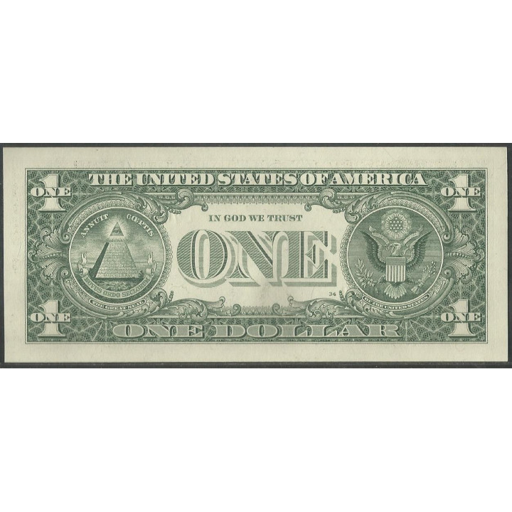 Estados Unidos 1 Dollar 2013 L P537 reverso