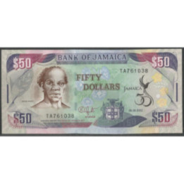 Jamaica 50 Dollars 6 Ago 2012 P89
