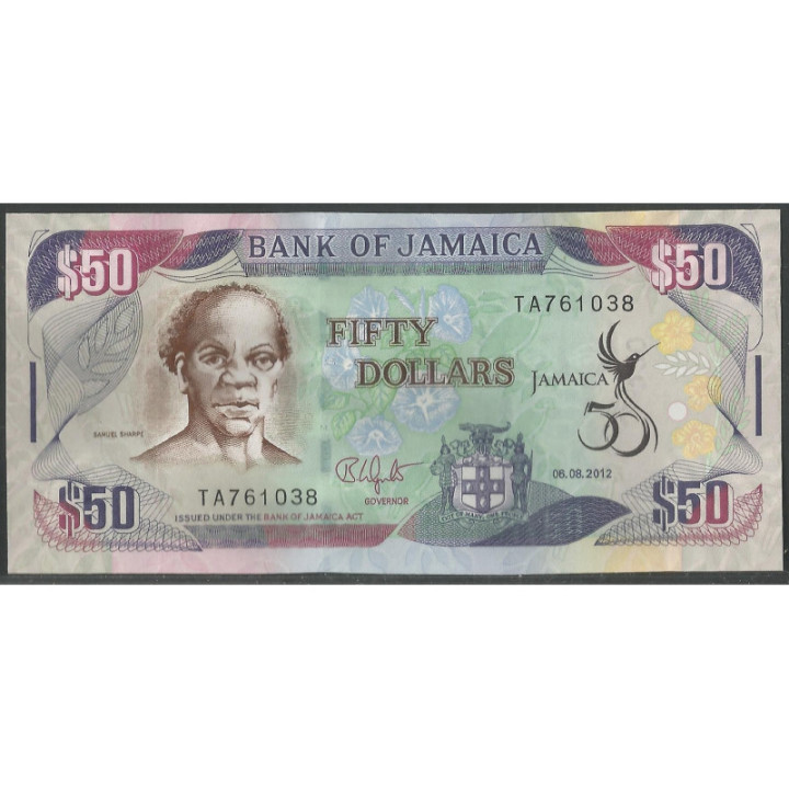 Jamaica 50 Dollars 6 Ago 2012 P89