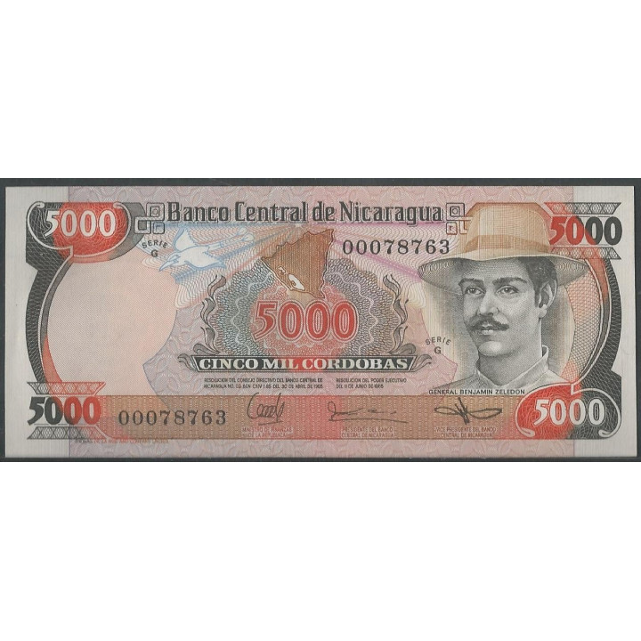 Nicaragua 5.000 Cordobas L1985 (87) P146