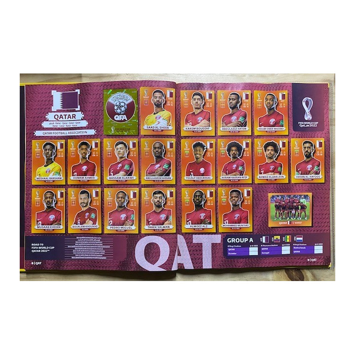 Futbol - Mundial Qatar 2022 Panini Pasta Dura reverso