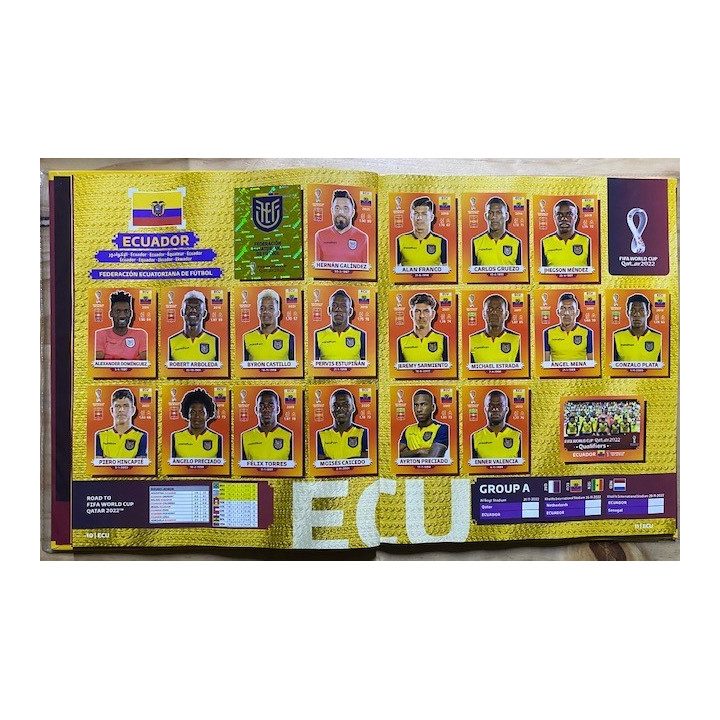 Futbol - Mundial Qatar 2022 Panini Pasta Dura reverso