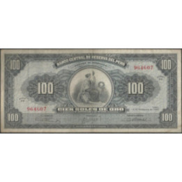 Peru 100 Soles 12 Sep 1962 P90a