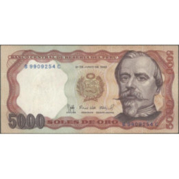 Peru 5.000 Soles 21 Jun 1985 P117c