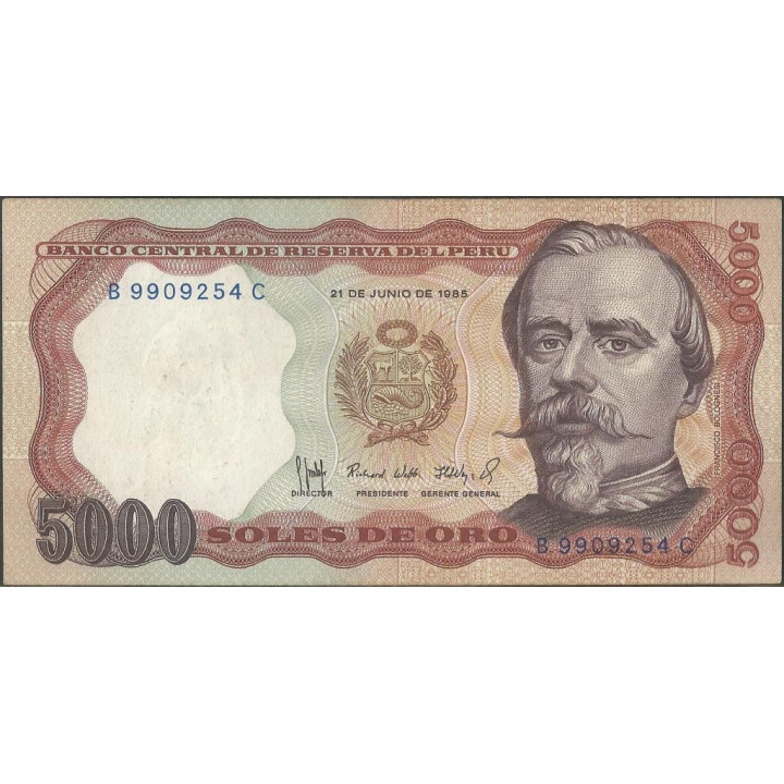Peru 5.000 Soles 21 Jun 1985 P117c