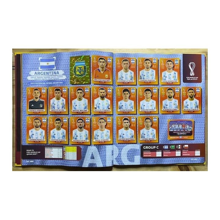 Futbol - Mundial Qatar 2022 Panini Pasta Dura reverso