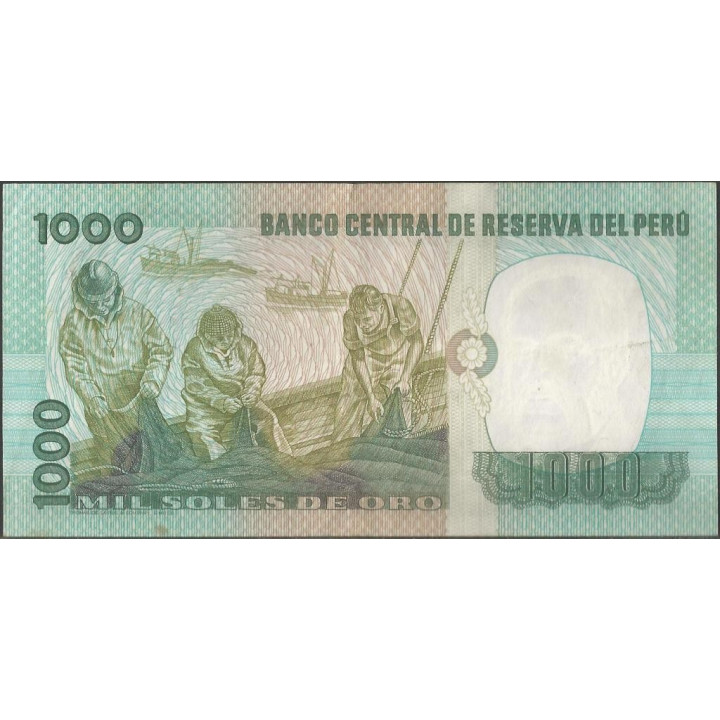 Peru 1.000 Soles 1 Feb 1979 P118 reverso