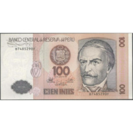 Peru 100 Intis 26 Jun 1987 P133