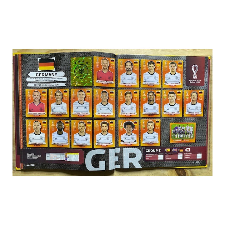 Futbol - Mundial Qatar 2022 Panini Pasta Dura reverso