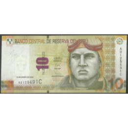 Peru 10 Nuevos Soles 13 Ago 2009 P182
