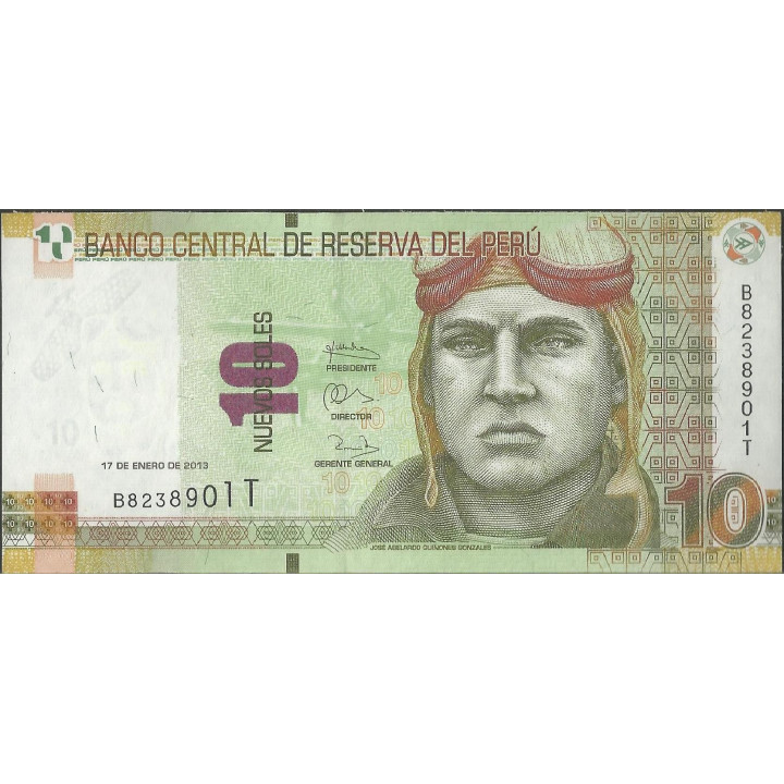 Peru 10 Nuevos Soles 17 Ene 2013 P187