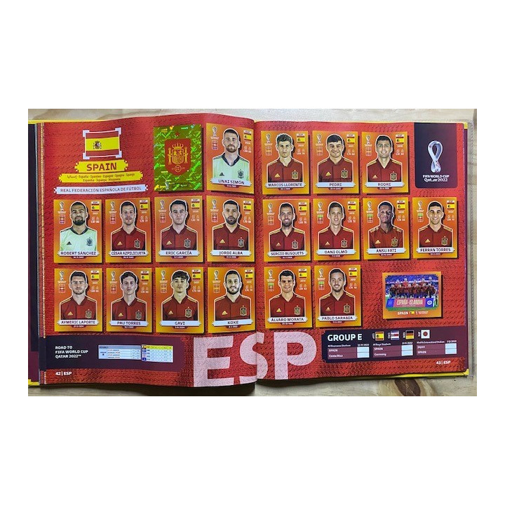 Futbol - Mundial Qatar 2022 Panini Pasta Dura reverso