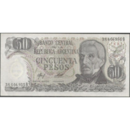Argentina 50 Pesos ND1976-8 Serie B P301a