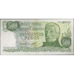 Argentina 500 Pesos ND1977-82 Serie C P303b