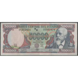 Ecuador 50.000 Sucres 10 Mar 1999 AG P130c